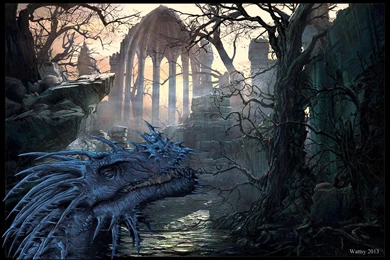 BLUE DRAGON WALLPAPER   (