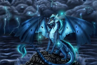 Gallery For   Lightning Dragon Wallpapers