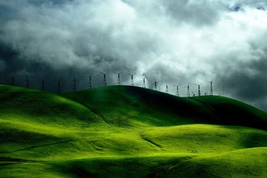 Free Scenery Wallpapers – Includes Wind Turbine Fields, Full Of Ups ...