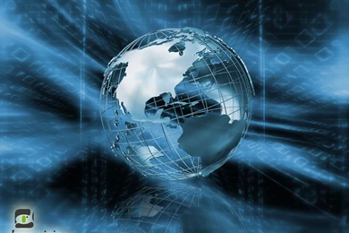 Computer Wallpapers For Free, Binary Globe