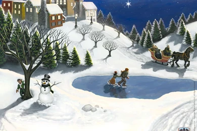 My Village Backgrounds   Bring Your Christmas Village, Halloween ...