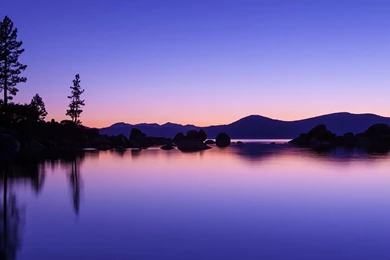 Download Wallpapers Romantic Evening, Lake Tahoe, California (3200 ...