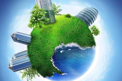 Green Earth Vector Wallpapers