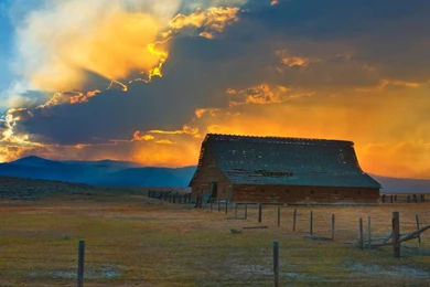 Old Barn Sunset Wallpapers 4899 1920x1080 Px ~ WallpaperFort.com