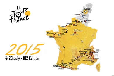 Le Tour De France 2015 Map Route Wallpapers
