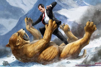 Richard Nixon Fighting A Saber Tooth Tiger By SharpWriter On ...