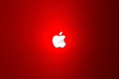 Download Beautiful Strong Red Apple Logo Wallpapers