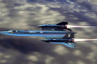 Lockheed SR 71 Blackbird In Flight Wallpapers