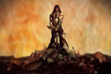 Creative Imagination: Frank Frazetta   Painting With Fire