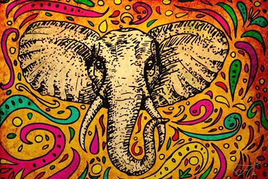 We Wanted To Draw Attention To Elephant Wallpapers Art.So Did You ...