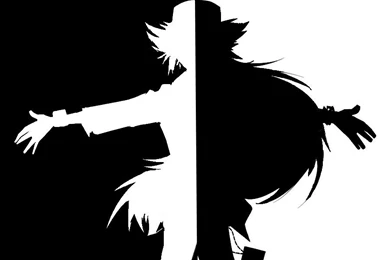 N   Black And White (Bad Apple!! Style) By Riv09M3 On DeviantArt
