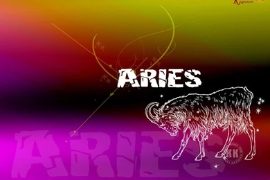 Aries Wallpaper, Zodiac Sign Glowing Aries Wallpaper, Zodiac Aries ...