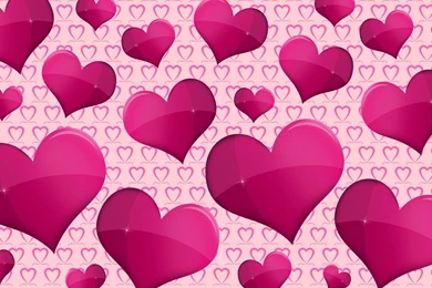 Purple Hearts Wallpapers