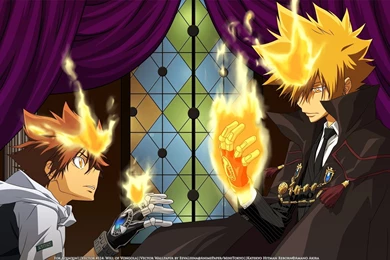 Tsuna & Giotto   Katekyo Hitman Reborn! Wallpapers (17832795)   Fanpop