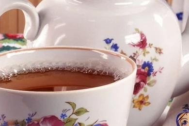 Download Wallpapers 750x1334 Cheese, Cheesecake, Photo, Tea, Mug ...