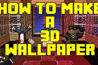 How To Make : A Minecraft Wallpapers 3D EASY   YouTube
