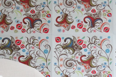 Wall Expressions 20' X 20" Scroll Tile Wallpapers