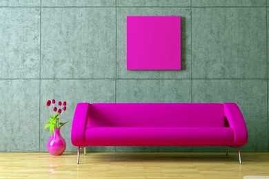 Fuschia Couch HD Desktop Wallpapers : High Definition : Fullscreen ...
