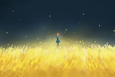 Nausicaa: Descending Upon A Field Of Gold By Lily azalea On DeviantArt