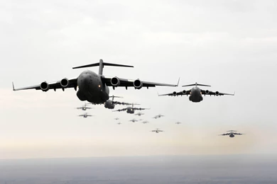 Very Large Squadron Of Boeing C 17 Globemaster III   3840x2560 ...