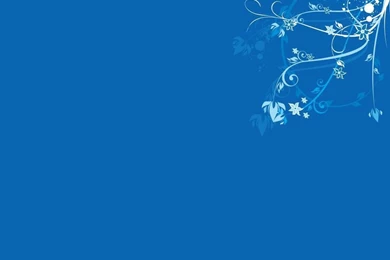 Free Corner Flowers Blue Backgrounds For PowerPoint   Flower PPT ...