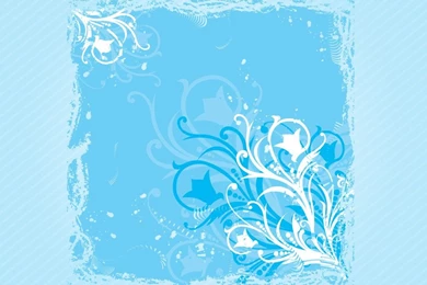 Free Blue Swirls Spring Flower Backgrounds For PowerPoint   Flower ...