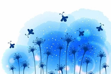 Blue Flower Field Landscape Vector Backgrounds   Backgrounds Free ...