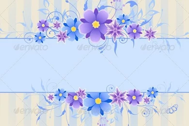 Backgrounds With Violet And Blue Flowers