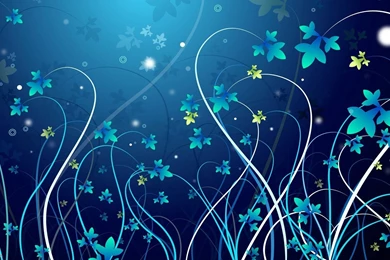 Download Blue Flower Ppt Backgrounds Powerpoint Wallpapers