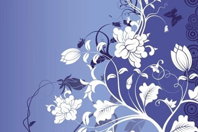 Blue Backgrounds With Flower Art Vector   Vector Background, Vector ...