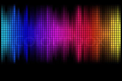 Multicolor Abstract Lights Disco Background. Square Pixel Mosaic ...