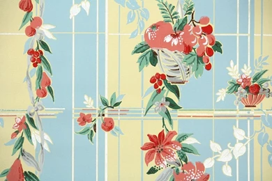 1940s Kitchen Vintage Wallpapers – Hannah's Treasures Vintage Wallpapers