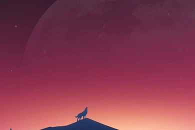 Download Wolf Howling At The Moon HD Wallpapers For Nexus 6P ...
