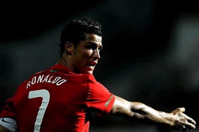 Cristiano On Red T shirt Wallpapers