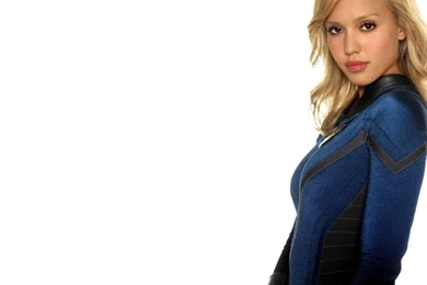 1366x768 Jessica Alba Blue Desktop PC And Mac Wallpapers