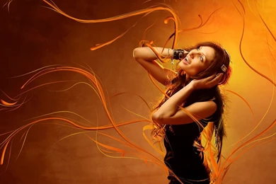 Music Girl Awesome Full HD Wallpapers