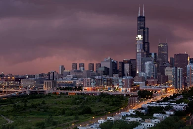 Chicago Winter Storm   Wallpaper.