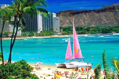 Waikiki Beach Samsung S6 HD Wallpapers