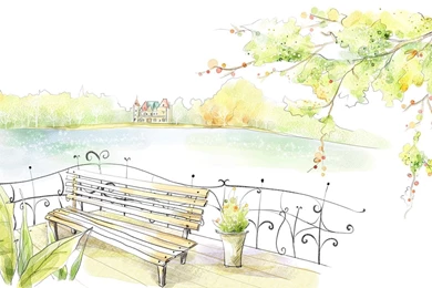 Landscape Color Drawing HD Wallpapers