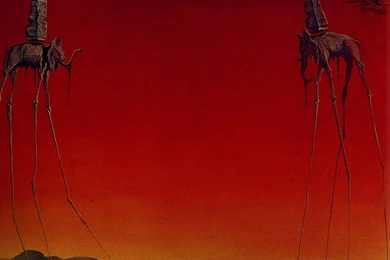 My Free Wallpapers   Artistic Wallpapers : Dali   The Elephants