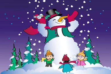 Animals Zoo Park: Free Christmas Snowman Wallpapers For Desktop