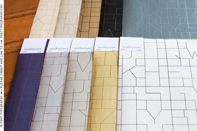 Conjoined Alphabet Wallcovering – Post Typography