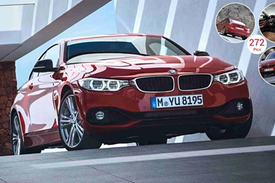 2014 BMW 4 Series Coupe (435i Sport Line, Red)   Front