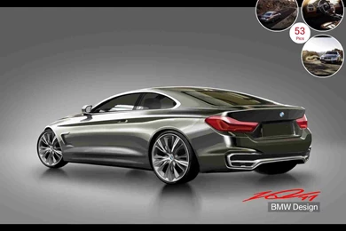 BMW 4 Series Coupe Concept (2013)   Design Sketch