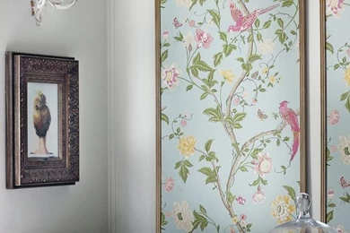 Hunted Interior: DIY Framed Wallpapers Panels