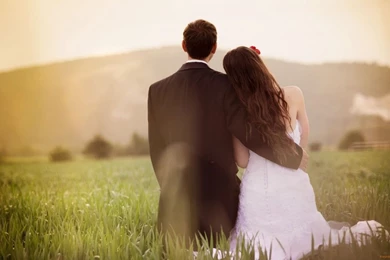 Glamorous Girl And Boy Hugging Wallpapers