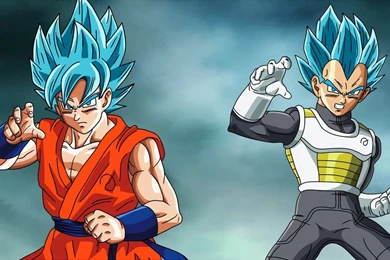 Goku And Vegeta Fukkatsu No F SSJGod SS Wallpapers By EymSmiley On ...
