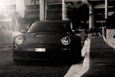 Black And White, Cars, Grayscale, Porsche 911 Carrera :: Wallpapers