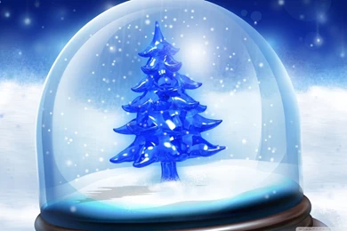 Christmas Snow Globe HD Desktop Wallpapers : Fullscreen : Mobile