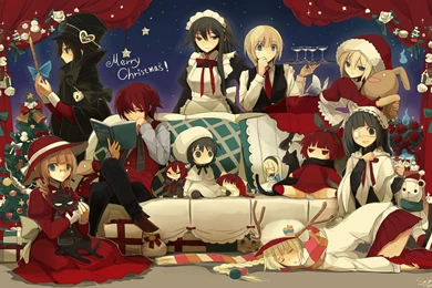 Merry Christmas Wallpapers Anime 2015   Grasscloth Wallpapers